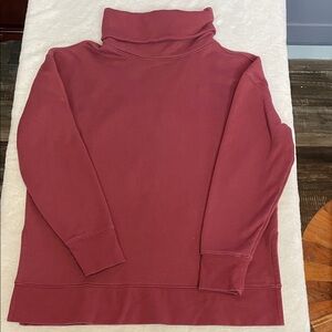 Athleta Burgundy Turtleneck Sweater